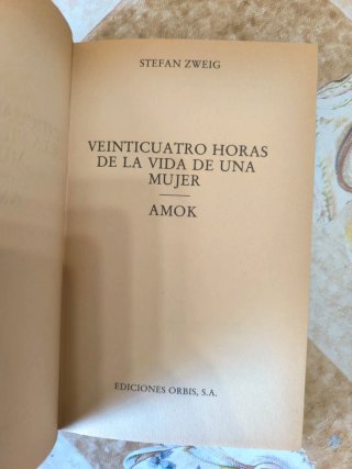 2 libros de Stefan Zweig - Edición descatalogada