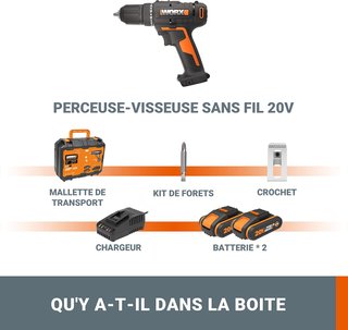 Worx taladro atornillador ligero batería
