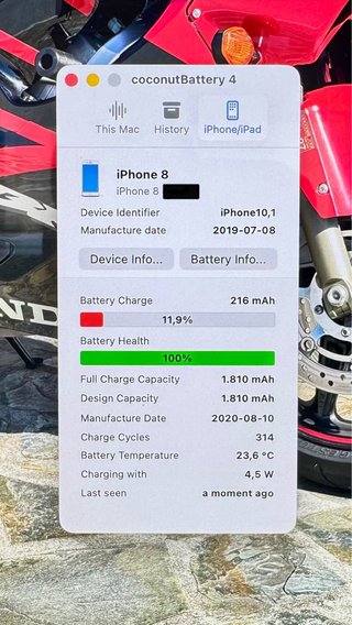 iPhone 8 64GB Oro Batería 100%