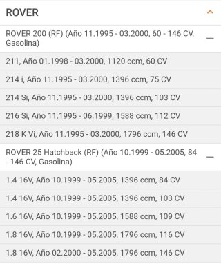 Juntas homocineticas Rover