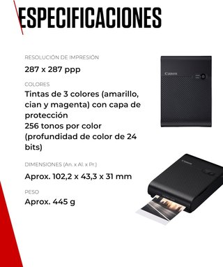 Canon impresora portátil fotos color duraderas