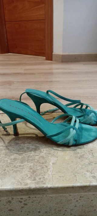Sandalias Sacha London Talla 41 Turquesa