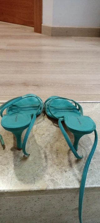 Sandalias Sacha London Talla 41 Turquesa