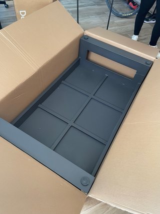 Mesa de centro de jardín de aluminio ANTRACITA.