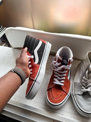 Zapatillas Fila y Vans Beige/Gris