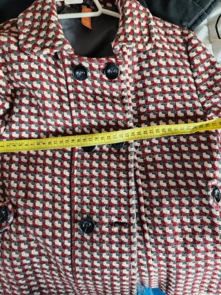 Chaquetón juvenil estampado cuadros