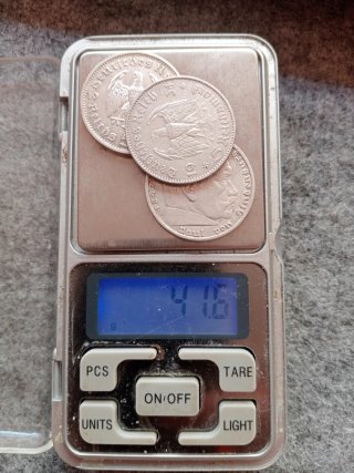 3 Monedas Alemanas 5 Reichsmark Plata