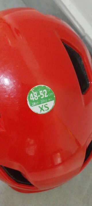 Casco Rojo Talla XS