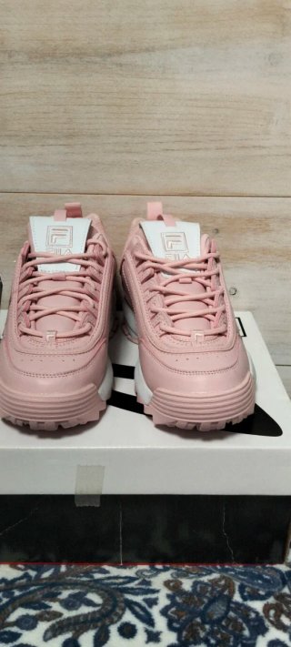 Zapatillas Fila Disruptor Rosa y Blancas