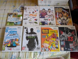 Nintendo Wii + 8 juegos + Accesorios