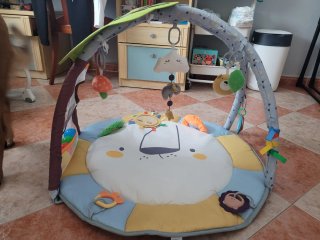 Manta de juegos para bebé con gimnasio