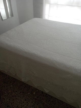 Colcha ganchillo cama matrimonio
