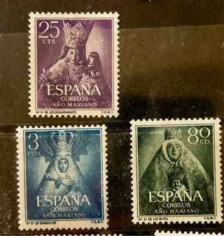Lote 10 Sellos España Año Mariano 1954