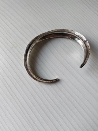 Pulsera Plata Diseño Abierto