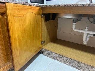 Muebles de cocina madera y piedra