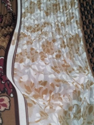 Blusa donna fantasia floreale marrone