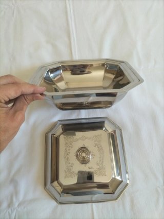 Vajilla antigua fuente servir portafritos vintage