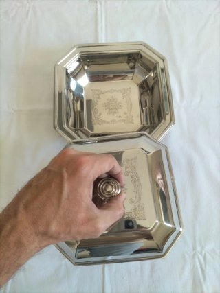 Vajilla antigua fuente servir portafritos vintage