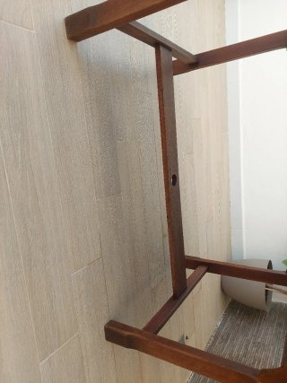 Mesa de madera exterior + 4 sillas