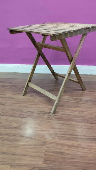 Mesa plegable madera IKEA barnizada
