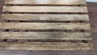 Mesa plegable madera IKEA barnizada