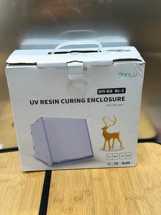 Resina UV SUNLU Caixa curata, rotativa 405 nm