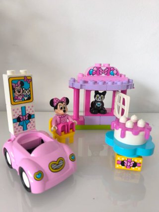 Lego Duplo Minnie Fiesta Coche Casa Pastel