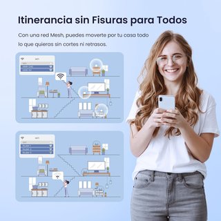 Tenda router mesh wifi malla doble banda