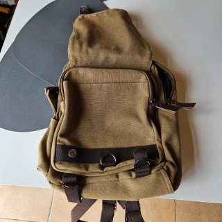Mochila de tela vintage