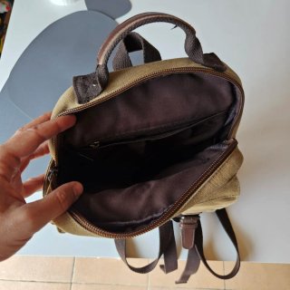 Mochila de tela vintage