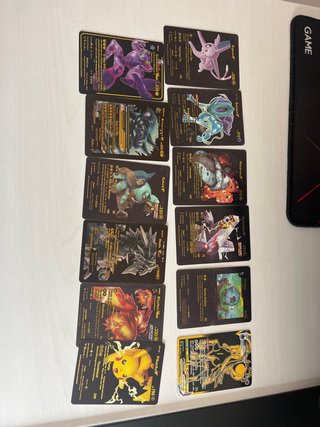 Cartas Pokémon Negras V/VMAX Colección