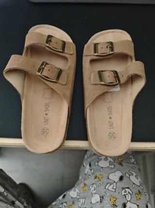 Sandalias Beige/Marrón Talla 35
