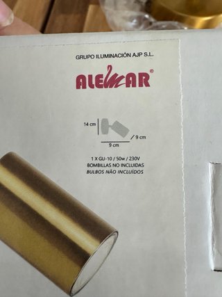 Pack 2 Apliques de Pared Articulado ALEMAR Dorado
