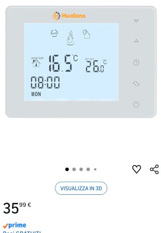 Termostato Hualans per caldaia a gas