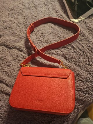 Bolso Carolina Herrera Rojo y Dorado