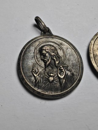 Medallas de plata Virgen del Carmen y de Jesús