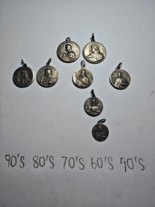 Medallas de plata Virgen del Carmen y de Jesús