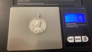 Medalla Sagrado Corazón Plata 925