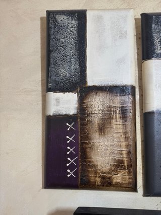 Trittico di quadri moderni