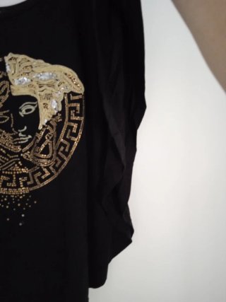 Camiseta Versace Mujer Negra Talla L