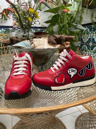 Zapatillas Love Moschino Talla 37 Rojas