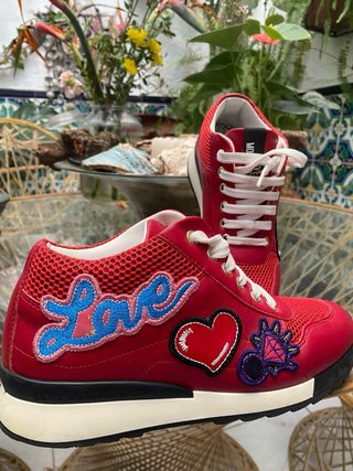 Zapatillas Love Moschino Talla 37 Rojas