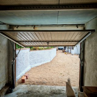 Puerta garaje aluminio 200x238