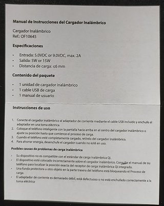 Cargador Inalámbrico