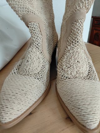 Botines Cesare Gaspari Beige Verano