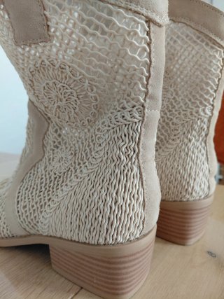 Botines Cesare Gaspari Beige Verano