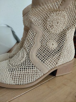 Botines Cesare Gaspari Beige Verano