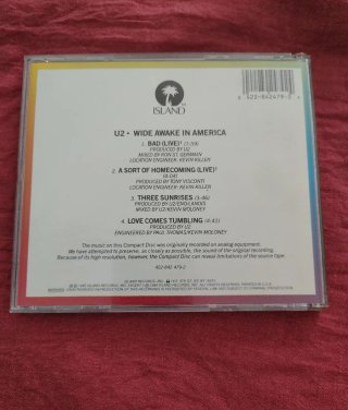 CD U2 Wide Awake in America