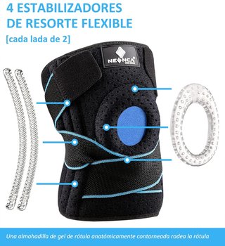 NEENCA rodillera ajustable con gel