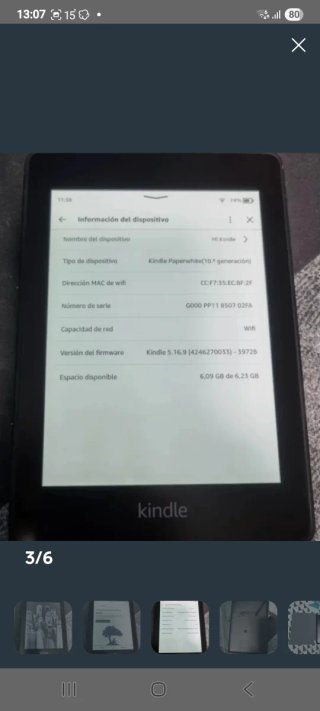 Kindle Paperwhite 10 Negro